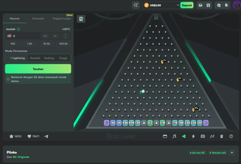 Permainan Plinko